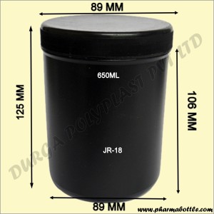JR-18 650ML ROUND JAR