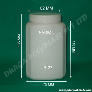 JR-27 550ML TRI CONE JAR